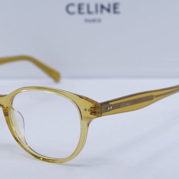 Final Price! Celine CL50007F 039 Yellow Eyeglasses 52mm - Picture 6 of 11